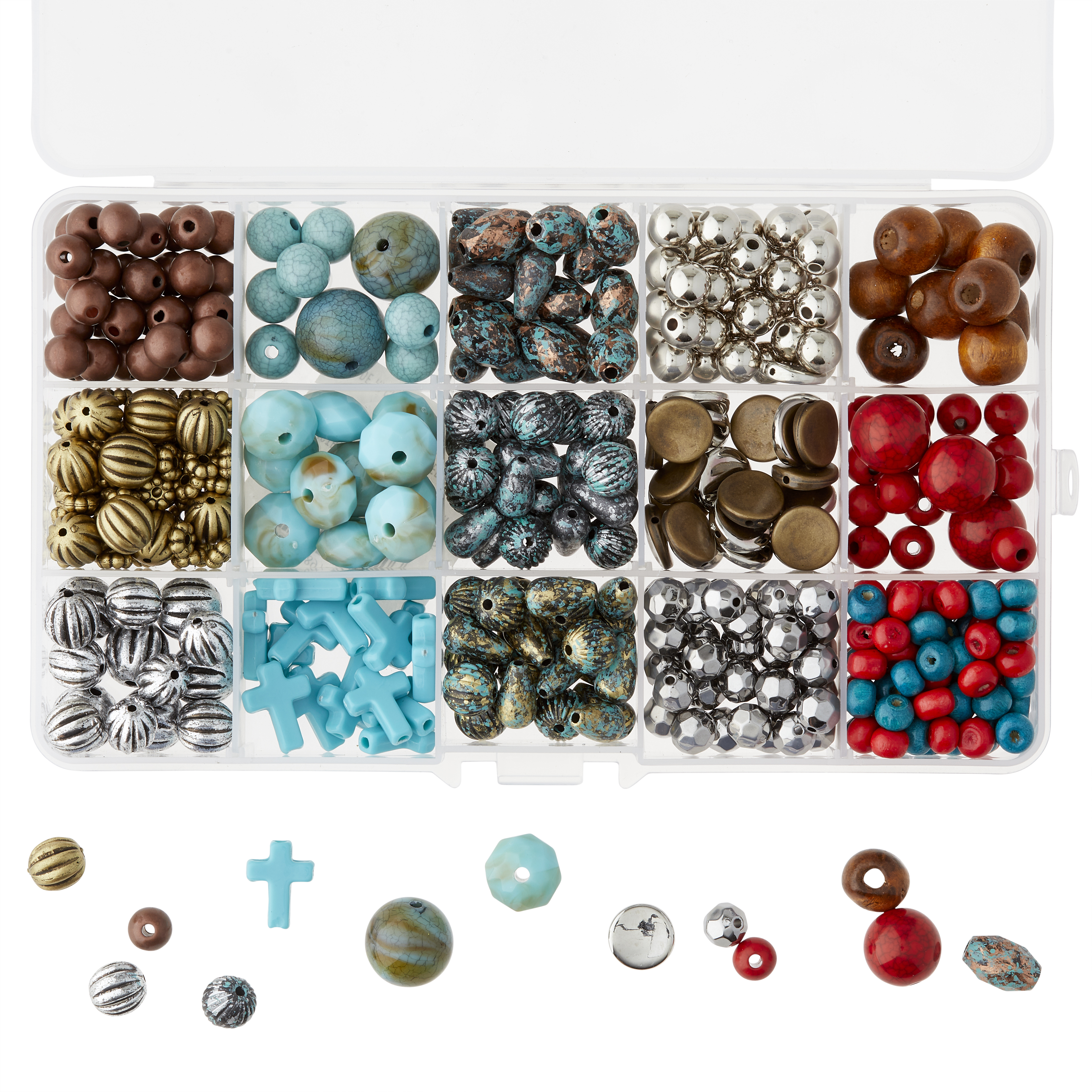 12 Pack: Southwest Crafting Beads Box by Bead Landing™